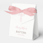 Baptism, Christening Party Favour Box; Cross (Girl