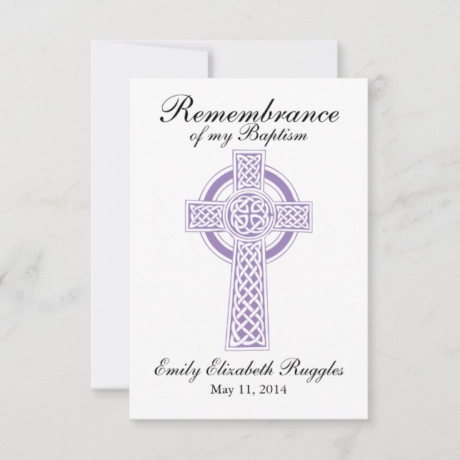 Baptism Christening Prayer Card (Front)