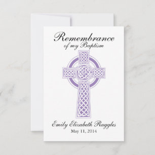Baptism Christening Prayer Card