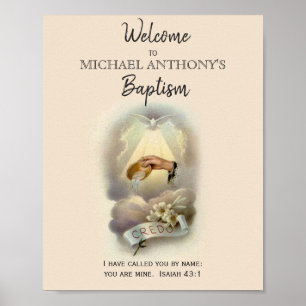 Baptism Christening Religious Welcome Poster