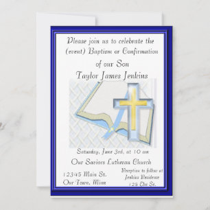 Baptism, Confirmation Celebration Invitation