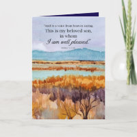 Baptism Congratulations Bible Matthew Desert