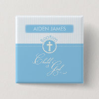 Baptism, Custom Name, Blue Child of God