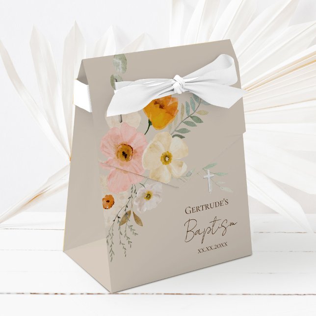 Baptism delicate bouquet favour box (Creator Uploaded)