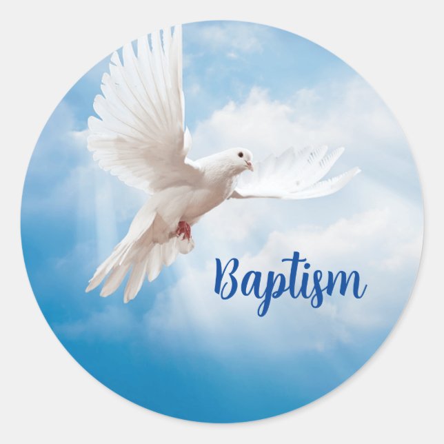 Baptism Dove Sticker (Front)