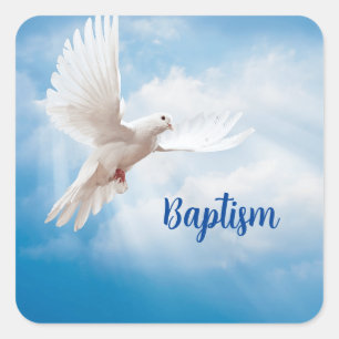Baptism Dove Sticker