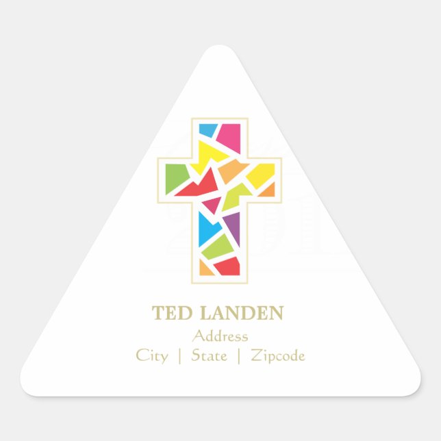 Baptism |  First Communion Address/Favour Sticker (Front)