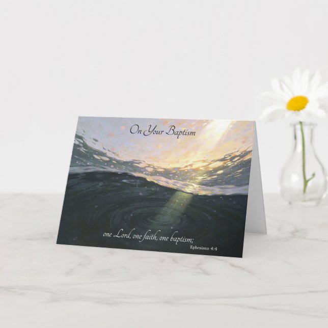 Baptism for Adult  Card (Small Plant)