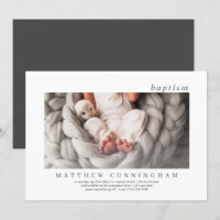 Baptism For Him | Modern Simple Elegant Photo