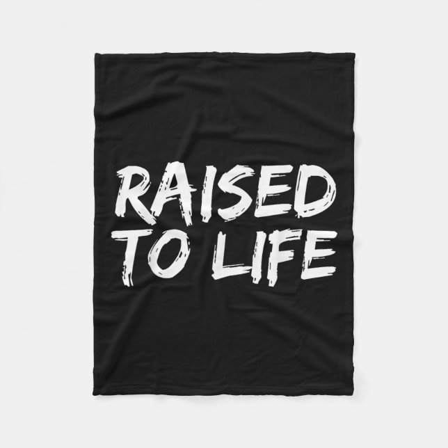 Baptism Gift New Christians Baptismal Quote Raised Fleece Blanket (Front)