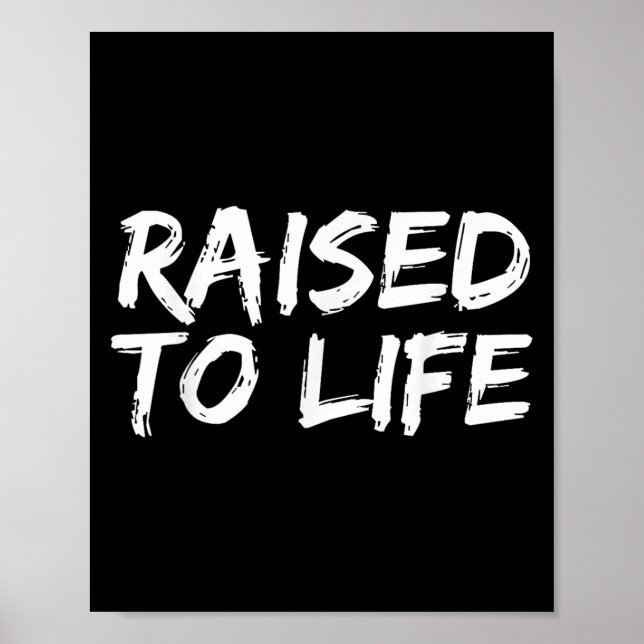 Baptism Gift New Christians Baptismal Quote Raised Poster (Front)