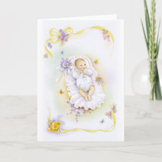 Baptism girl card
