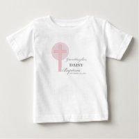 Baptism Granddaughter Pink Lace Personalised