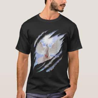 Baptism Holy Spirit White Dove Baptised Christian  T-Shirt