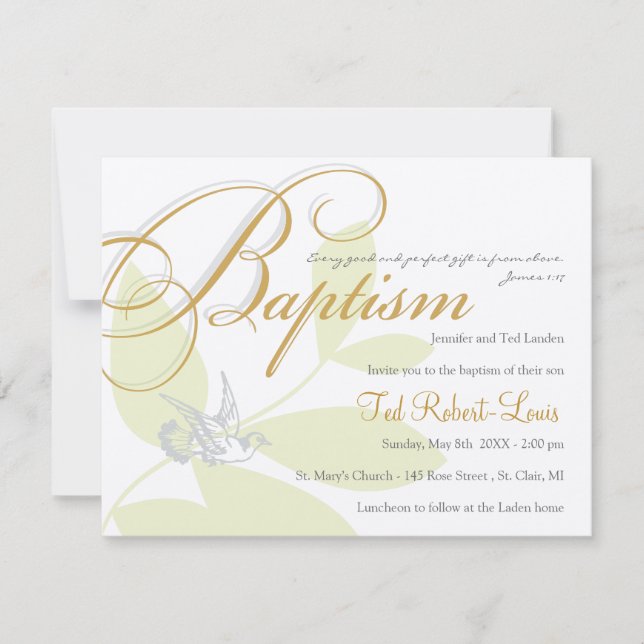 Baptism Invitation (Front)