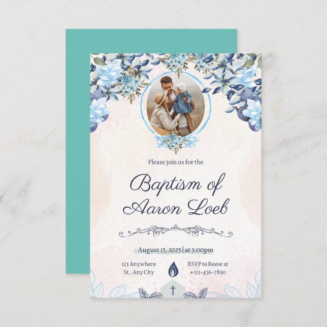 baptism invitation (Front/Back)