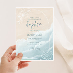 Baptism Invitation, Editble, Baptism Invite,  Invitation