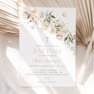 BAPTISM Invitation, First Communion Invitation