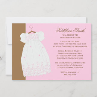 Baptism Invitation for Girl