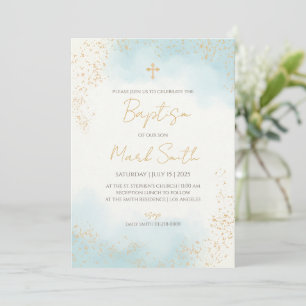 Baptism invitations Boy & Boy Christening invites