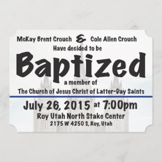 Baptism Invite