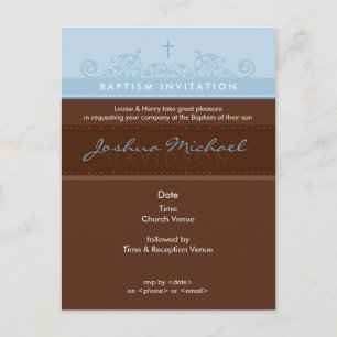 BAPTISM INVITE :: elegant 3