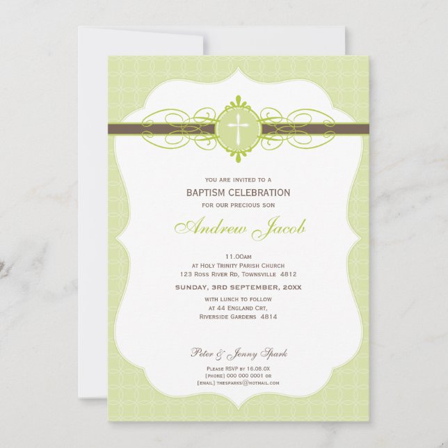 BAPTISM INVITE :: immaculate 2P (Front)