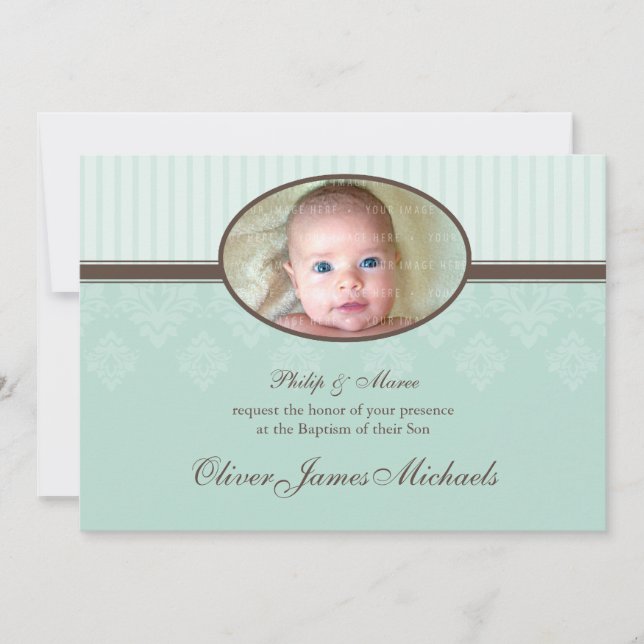 BAPTISM INVITES :: blessed 1L (Front)