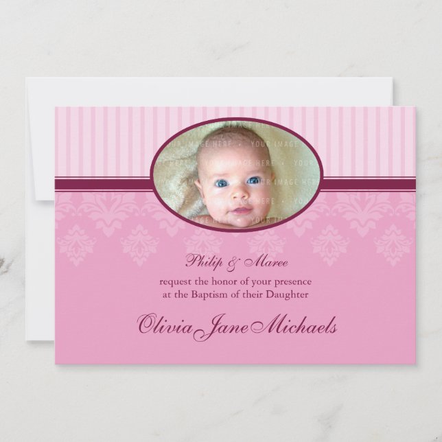 BAPTISM INVITES :: blessed 3L (Front)