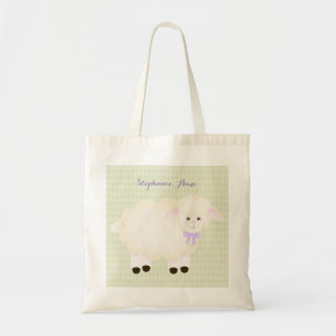 Baptism Lamb Tote Bag