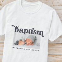 Baptism Modern Bold Simple Custom Photo