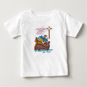 Baptism Noah's Ark Granddaughter Personalised Baby T-Shirt