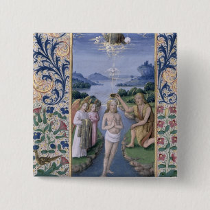 Baptism of Christ 15 Cm Square Badge