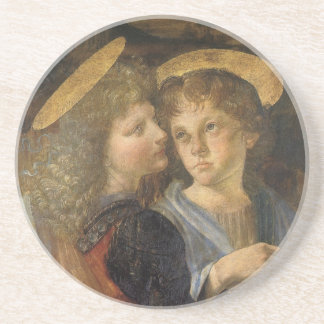 Baptism of Christ Angels by Leonardo da Vinci Coaster