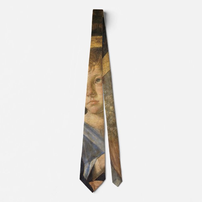 Baptism of Christ Angels by Leonardo da Vinci Tie (Front)