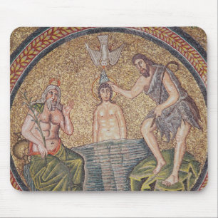 Baptism of Christ by John the Baptist Mouse Mat