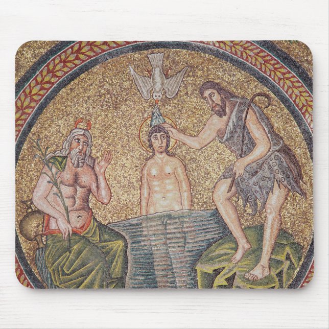 Baptism of Christ by John the Baptist Mouse Mat (Front)