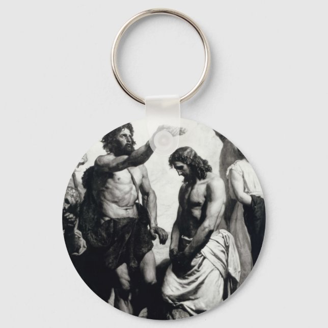Baptism of Christ. circa 1879 Key Ring (Front)