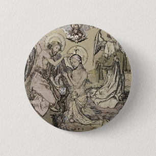Baptism of Christ - Die Taufe Christo 6 Cm Round Badge