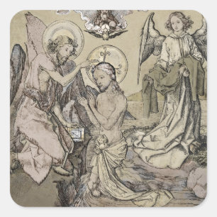 Baptism of Christ die taufe Christo Square Sticker