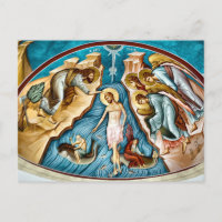 Baptism of Christ Orthodox Christian Icon
