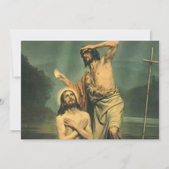Baptism of Jesus Christ by John the Baptist Invitation (Front)