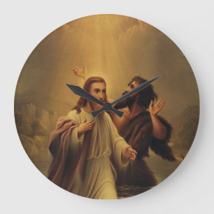 Baptism of Jesus Christ Large Clock