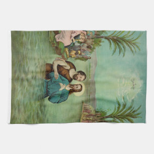 Baptism of Jesus Christ Tea Towel