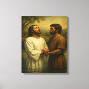 Baptism of Jesus™ LDS Wall Art Canvas