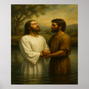Baptism of Jesus™ LDS Wall Art Print