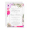 Baptism or Christening Floral Roses Invitation