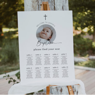Baptism Photo Seating Chart