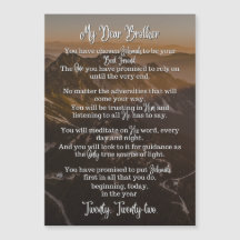 Baptism Poem | Magnetic Card | JW | Mountain Tops