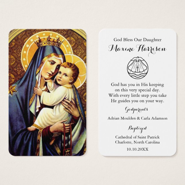 Baptism Prayer | Carmel (Front & Back)